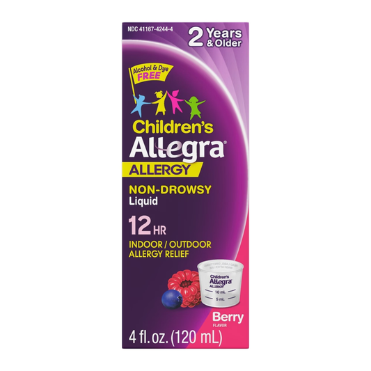 Allegra Children's 12-Hour Allergy Relief Liquid Berry (4 oz)