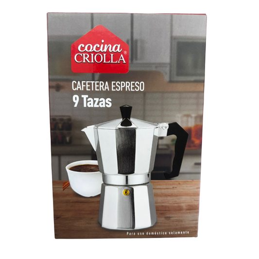 Cocina Criolla Espresso Coffee Maker (9‑Cup)