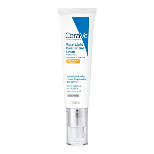 CeraVe Ultra-Light Face Lotion Moisturizer with Sunscreen SPF 30 (1.7 oz)