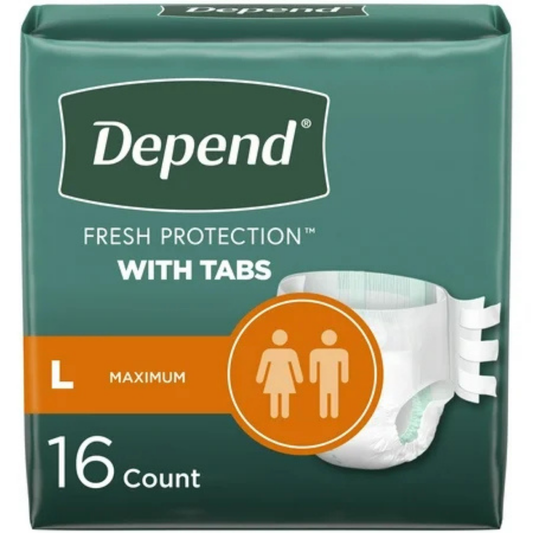 Depend Fitted Briefs L (16 unidades)