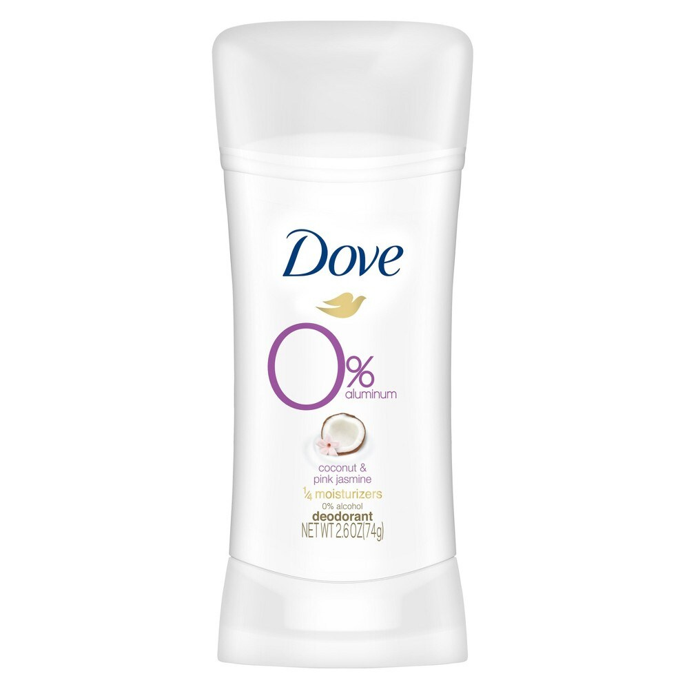 Dove 0% Aluminum Coconut & Pink Jasmine Deodorant Stick (2.6 oz)