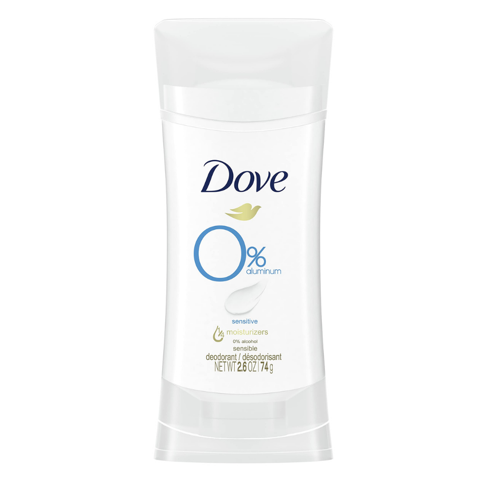 Dove 0% Aluminum Sensitive Deodorant Stick (2.6 oz)