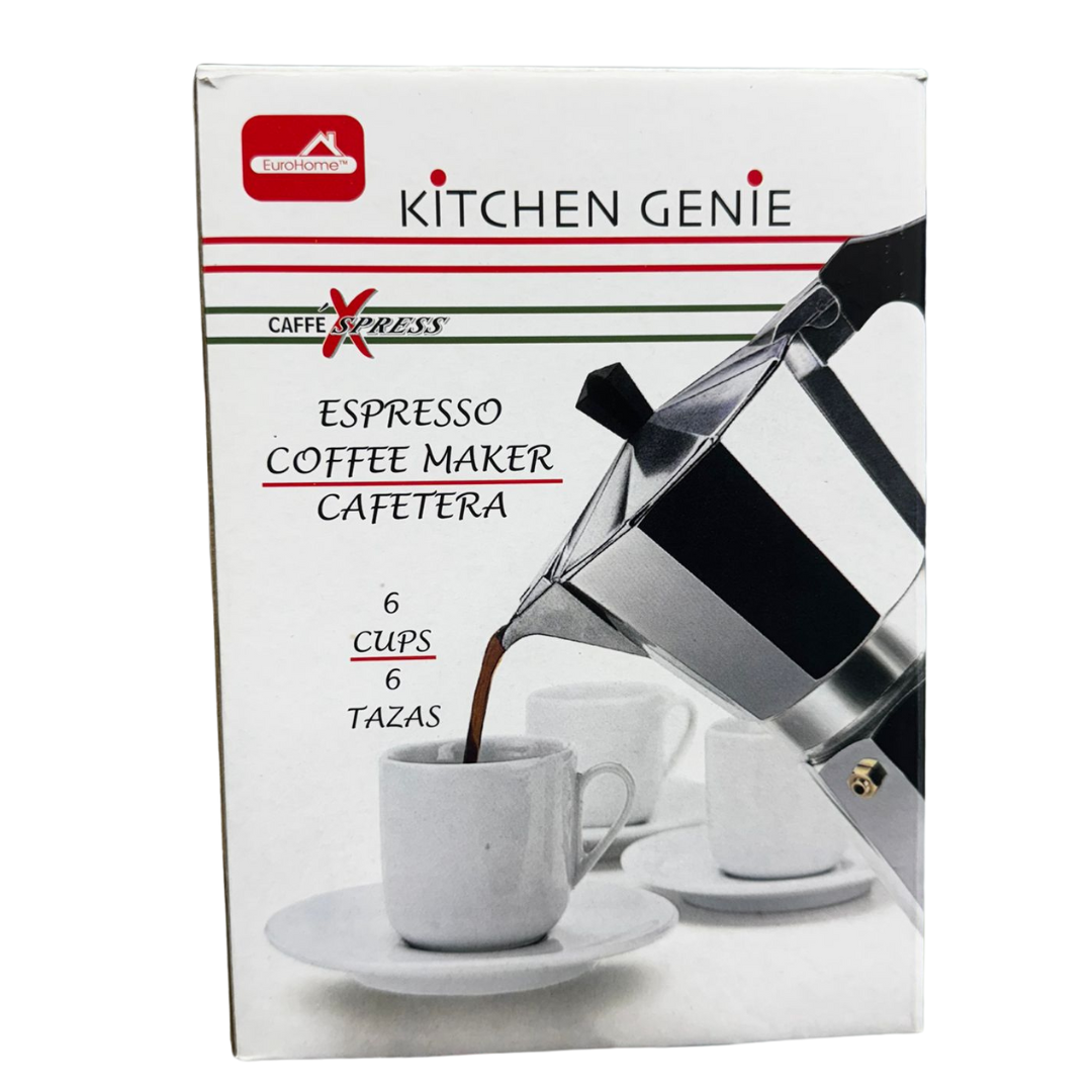 Kitchen Genie Espresso Coffee Maker (6‑Cup)