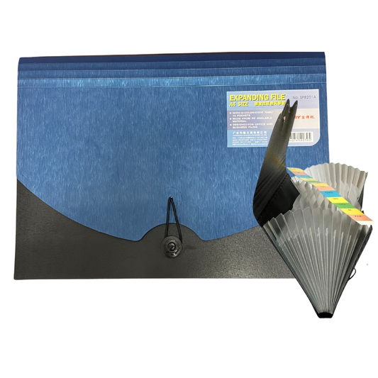 Archivador Expansible con 13 Bolsillos (Tamaño A4)