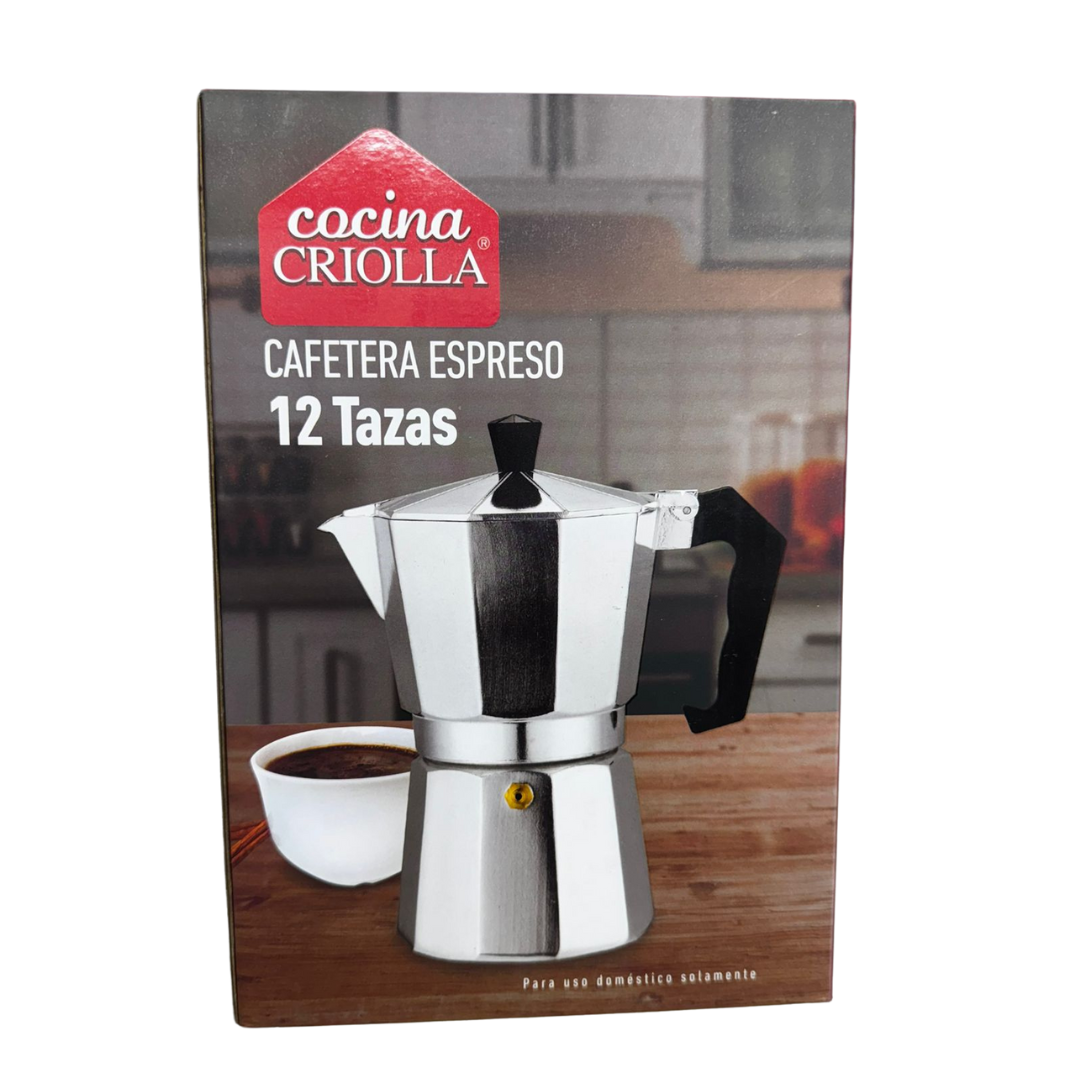 Cocina Criolla Espresso Coffee Maker (12‑Cup)