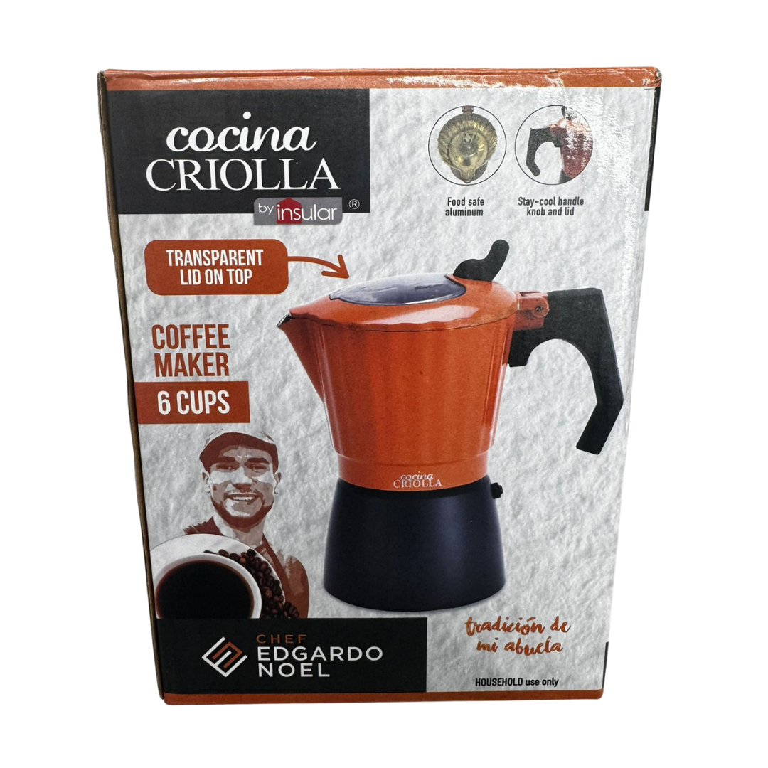 Cocina Criolla Chef Edgardo Noel Coffee Maker (6‑Cup)