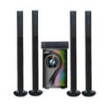 HomeBoss 5.1 home theater system with subwoofer and satellite speakers