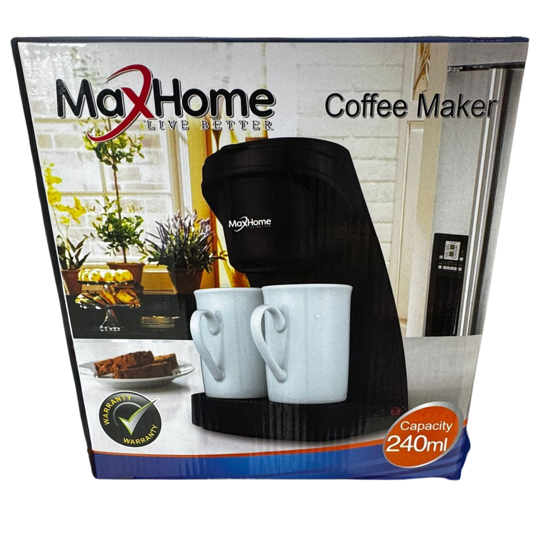 MaxHome 2‑Cup Coffee Maker