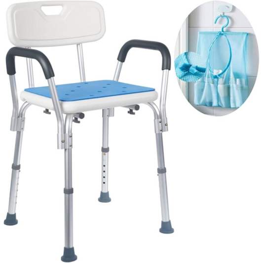 Medokare Shower Stool with Arms (Adjustable Height)