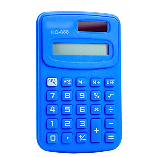 Calculadora Mini Solar KC-888 (Azul)