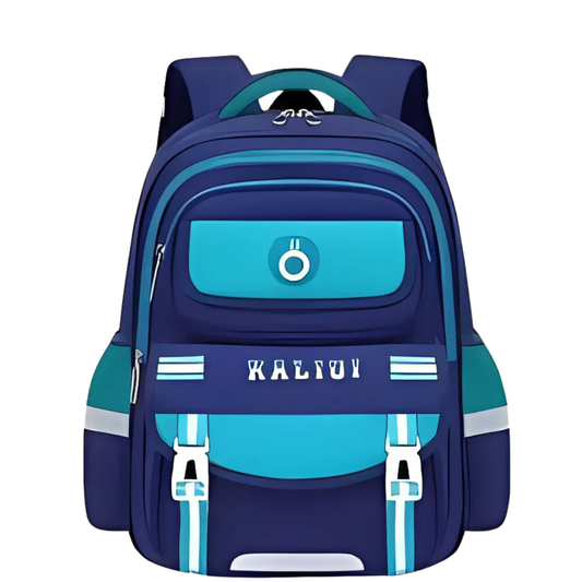 KALIUI Mochila Escolar Azul con Detalles Aqua (Grande)