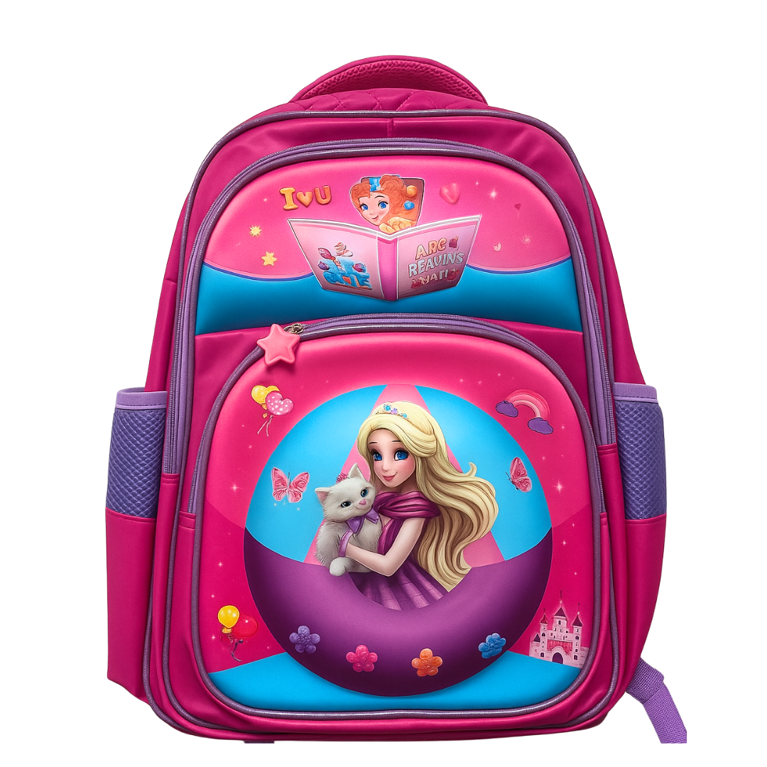 Mochila Princesa y Gatito (Mediana)