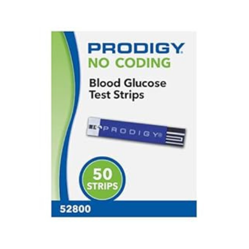 Prodigy No Coding Blood Glucose Test Strips (50 ct)