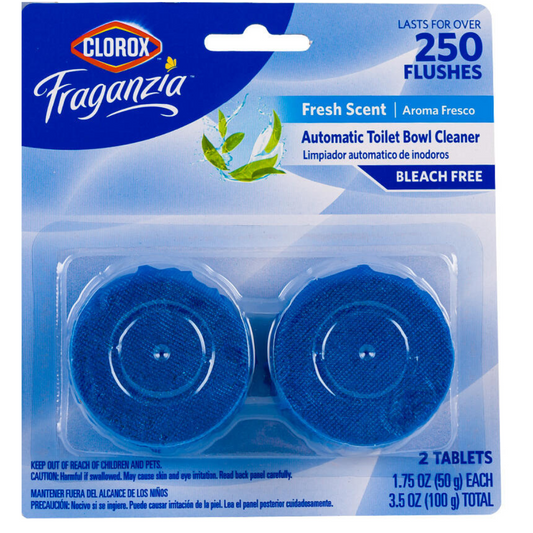 Clorox Toilet Bowl Cleaner Tablets with Bleach (1.75oz, 2-Pack)