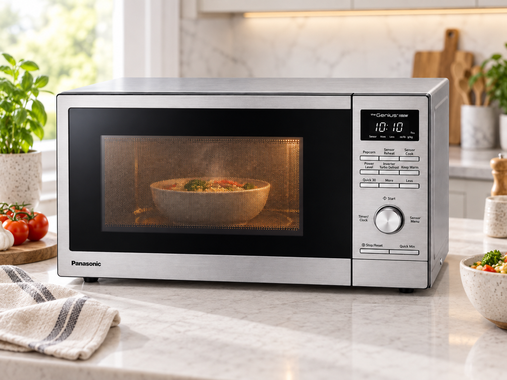 Panasonic Genius Stainless Steel Microwave Oven 1.3 cu ft – 1100 W